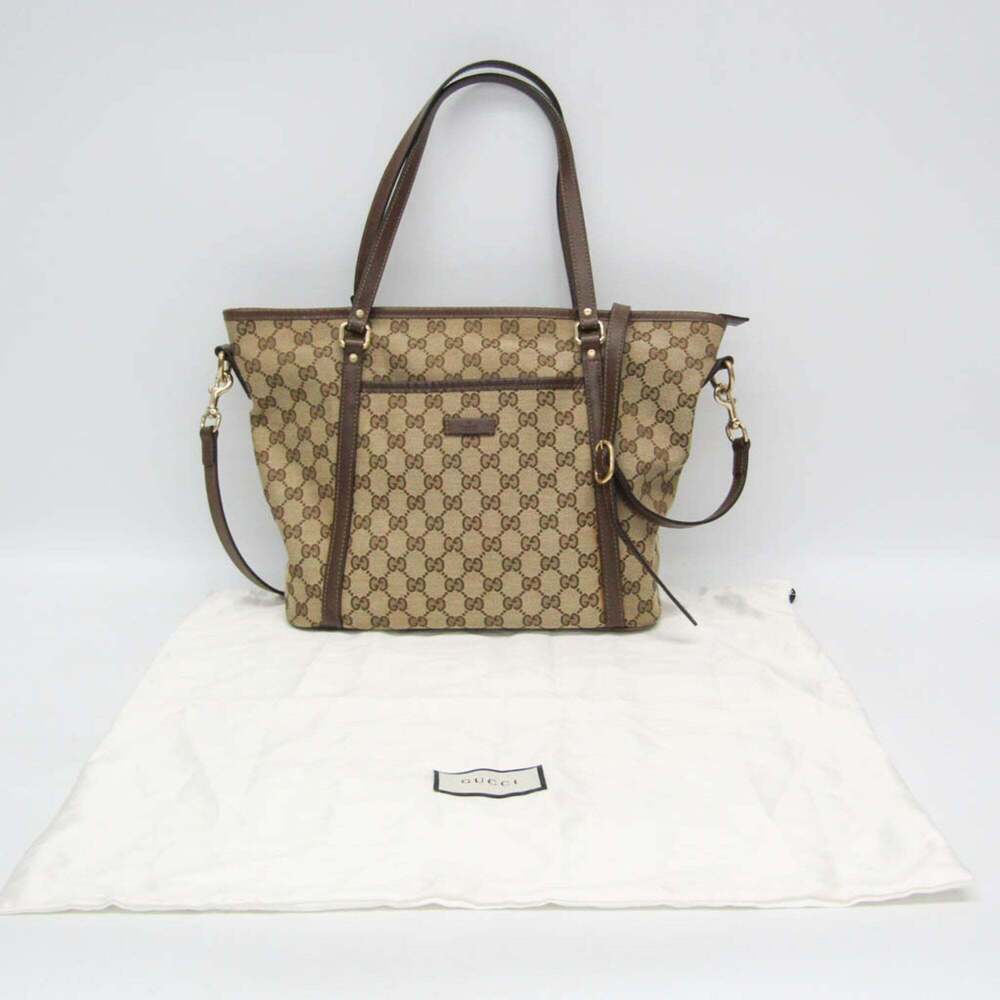 GUCCI Authentic Brown Leather Shoulder Bag - Picture 2 of 16